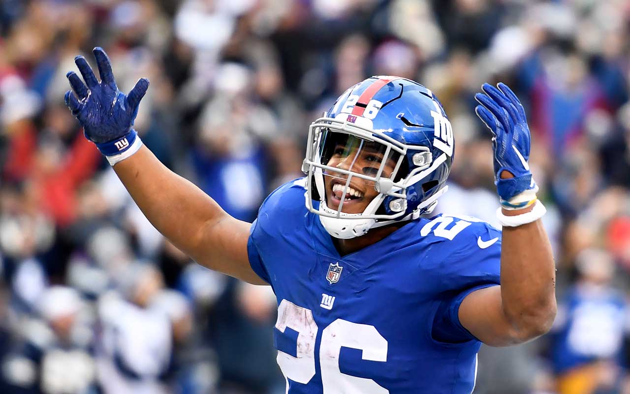 Saquon Barkley New York Giants Unsigned Fantasy Football Hero