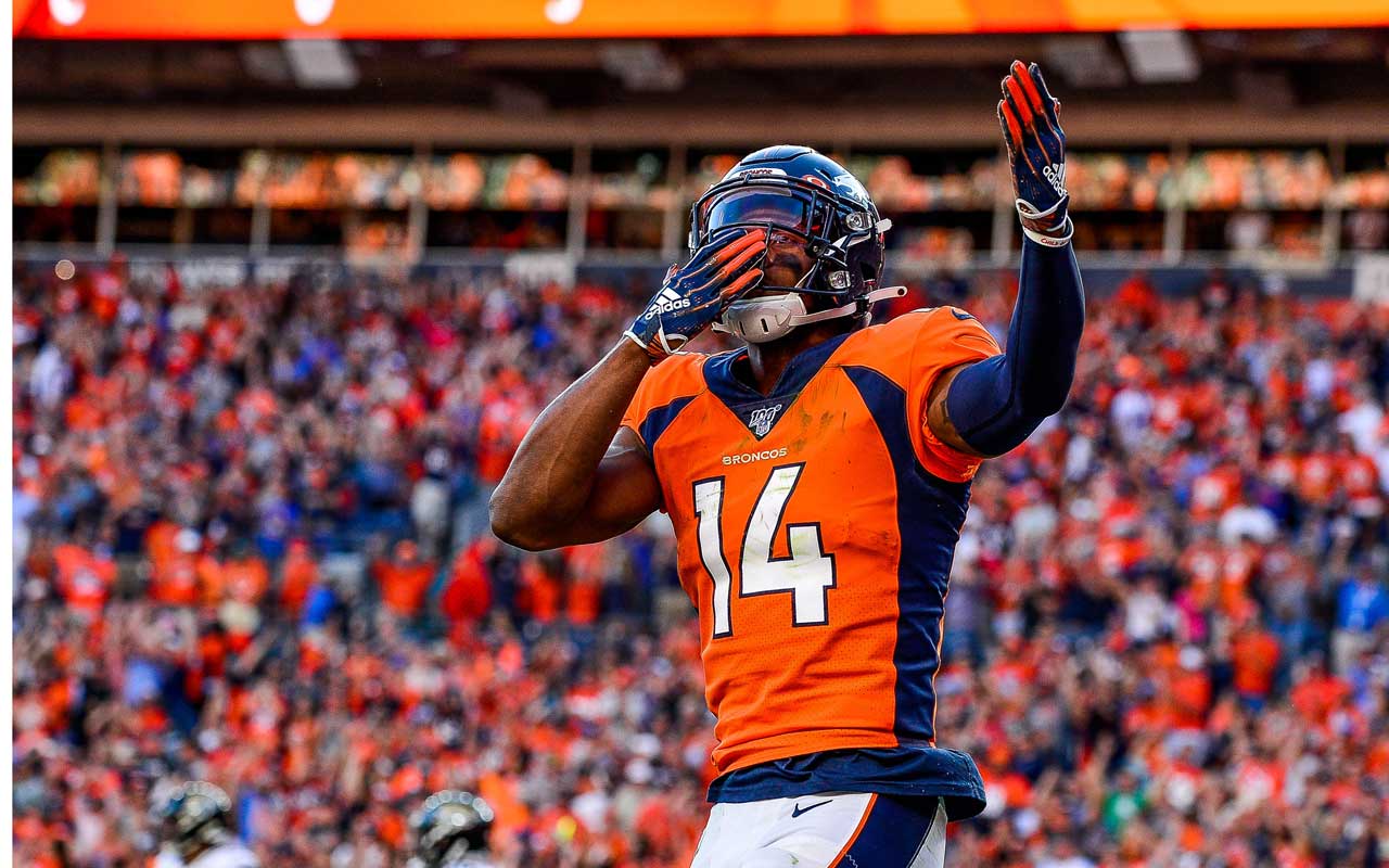 Courtland Sutton Odds: Week 11 Courtland Sutton Prop Bets and