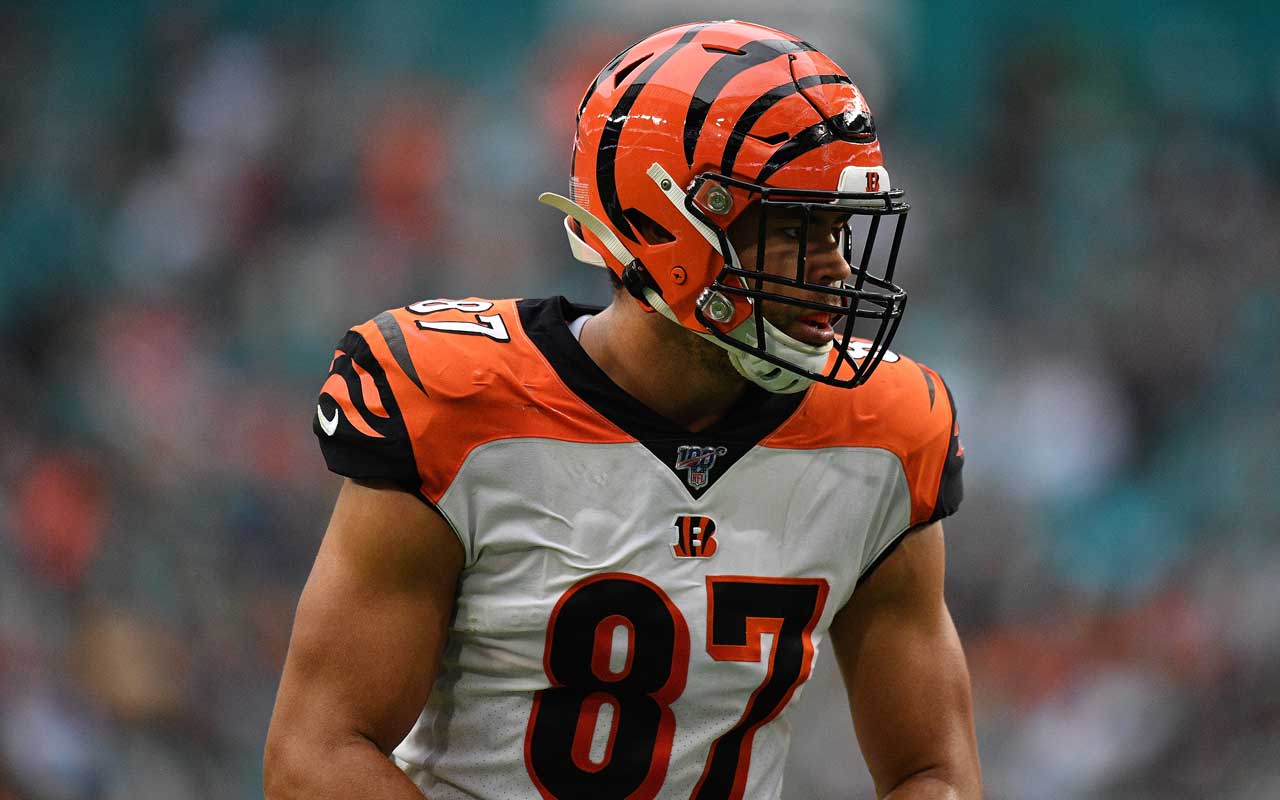 Cincinnati Bengals tight end C.J. Uzomah (87) during the second