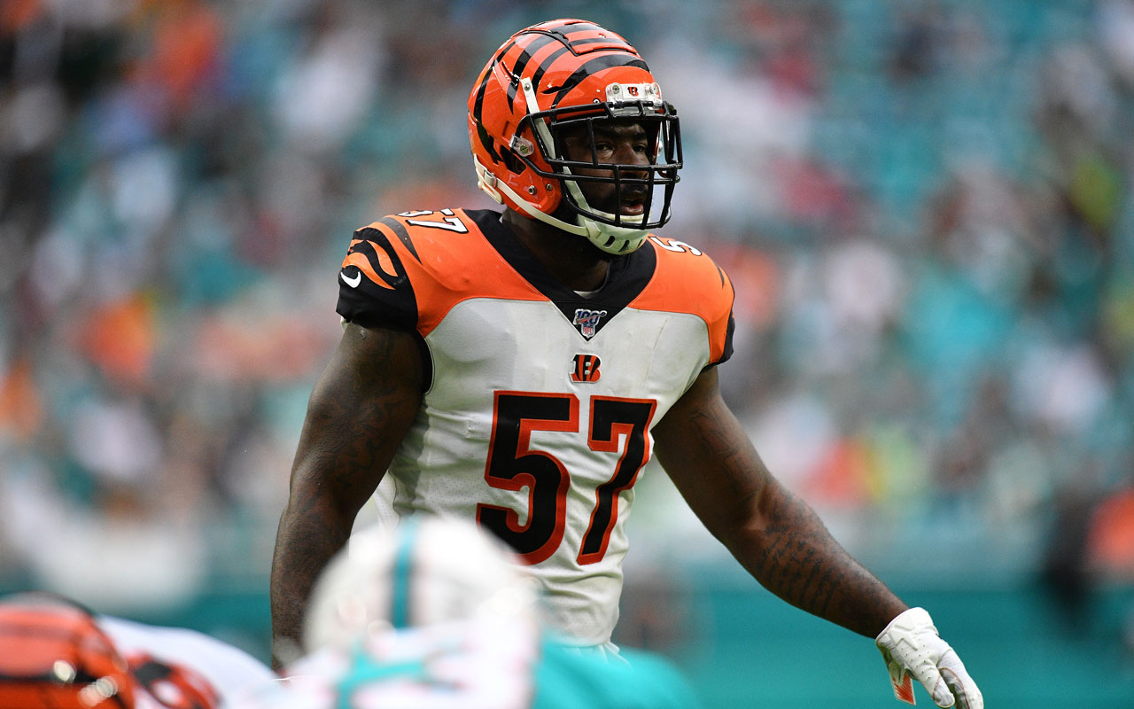 Cincinnati Bengals linebacker Germaine Pratt (57) and defensive