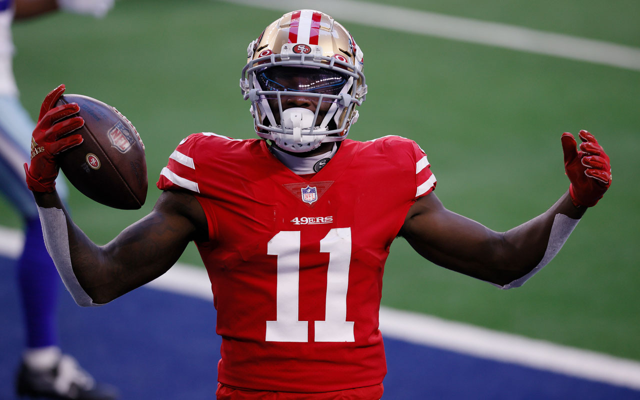 49ers vs Eagles Same Game Parlay: DeVonta Smith, Brandon Aiyuk