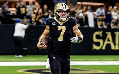 taysom hill smiling and jacked 