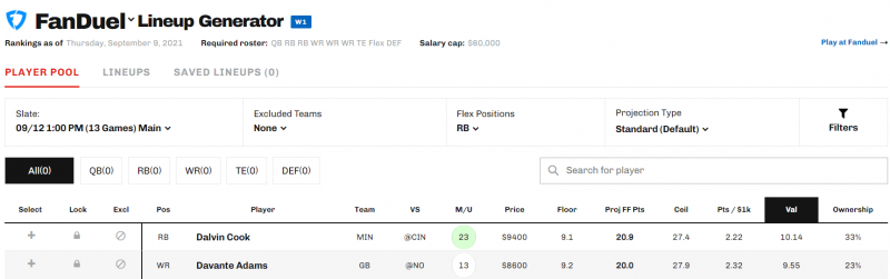 Fantasy Football Rankings vs. Underdog ADP. Identifying Targets and Fades.